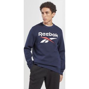 Reebok RI FLC BIG LOGO CREW - Heren Trui - Navy - Maat XL
