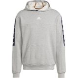Adidas - Bl Hoodie - Hoodie - Grijs - Normale Pasvorm, Capuchon met Trekkoord, 100% Katoen
