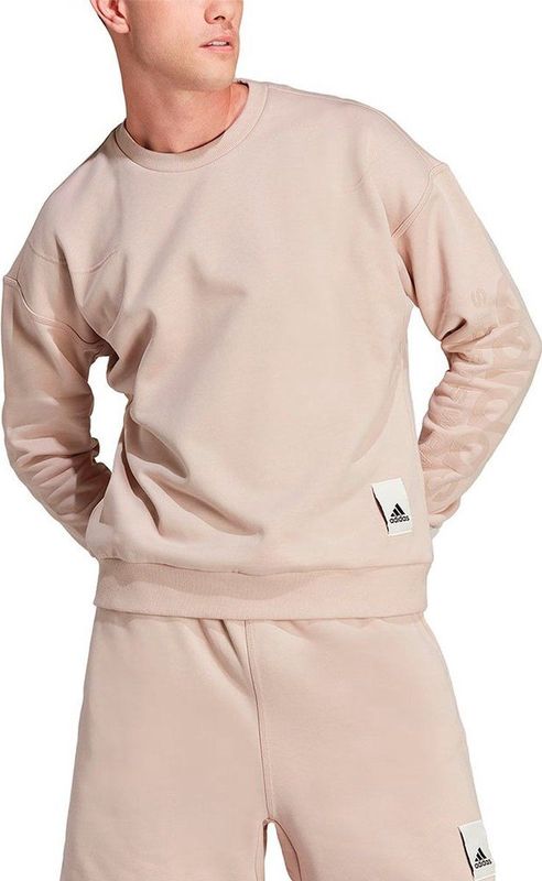 Adidas - Caps - Sweatshirt - Grijs - 82% Katoen, 18% Gerecycled Polyester