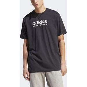 adidas Sportswear All SZN Graphic T-shirt - Heren - Zwart