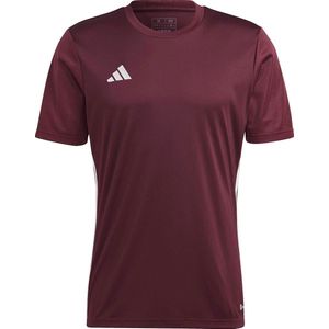 Adidas Tabela Shirt Korte Mouw Heren - Bordeaux Wit