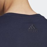 adidas Sportswear Essentials Single Jersey Linear Geborduurd Logo T-shirt - Heren - Blauw