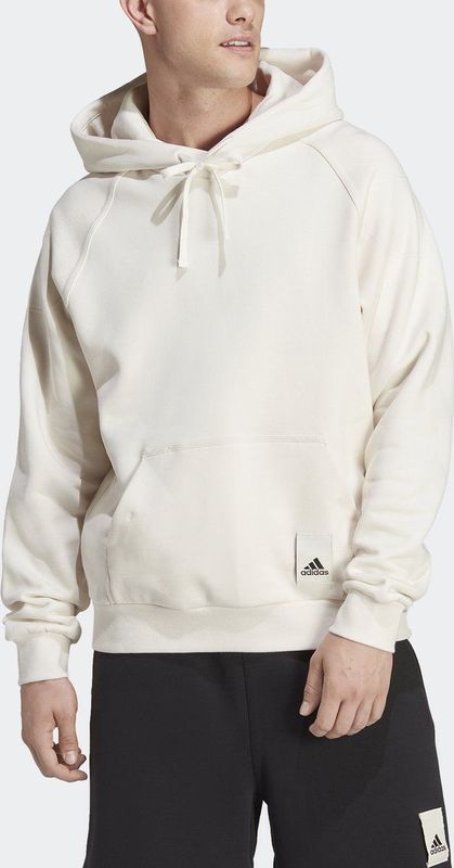 adidas - Hoodie - Zwart - Katoen/Gerecycled Polyester - Losse Pasvorm