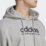 Adidas - All Szn - Hoodie - Grijs - 80% Katoen, 20% Gerecycled Polyester Fleece