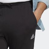 adidas Sportswear Essentials Single Jersey Tapered Elasticized Cuff Logo Broek - Heren - Zwart