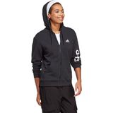 adidas Sportswear Essentials Linear French Terry Ritshoodie - Dames - Zwart