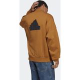 adidas - Trainingsjack - Blauw - Katoen - Losse Pasvorm