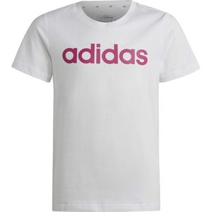 adidas - Essentials Linear Logo - T-shirt - Katoen - Meisjes