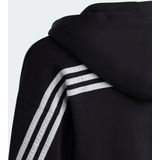 adidas Sportswear Future Icons 3-Stripes Ritshoodie - Kinderen - Zwart