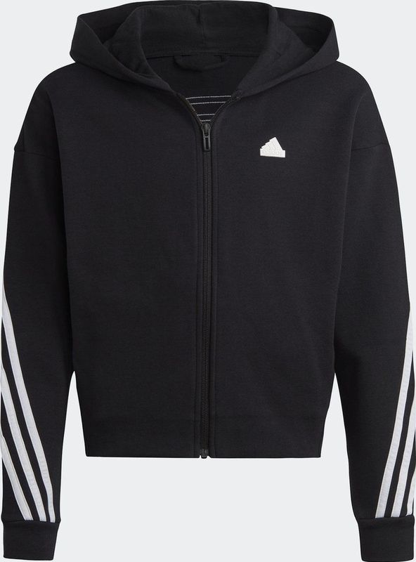 adidas Sportswear Future Icons 3-Stripes Ritshoodie - Kinderen - Zwart