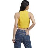 Adidas - Lng Rib Top - Tanktop - Zwart - 97% Biologisch Katoen