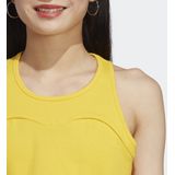 Adidas - Lng Rib Top - Tanktop - Zwart - 97% Biologisch Katoen