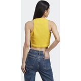 Adidas - Lng Rib Top - Tanktop - Zwart - 97% Biologisch Katoen