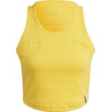 Adidas - Lng Rib Top - Tanktop - Zwart - 97% Biologisch Katoen