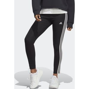 Adidas - Essentials 3 Stripes Leggings - Zwart - Katoen/Elastaan