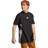 adidas - T-shirt - Katoen - Wit - Geribbelde Kraag