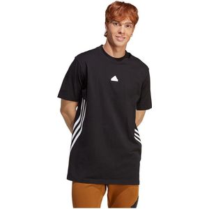 adidas - T-shirt - Katoen - Wit - Geribbelde Kraag