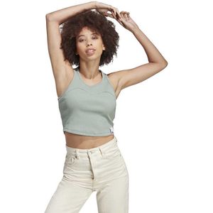 adidas - Lng Rib Top - Zwart - Zonder Mouwen