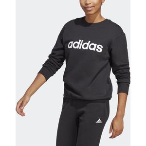 adidas - Sportswear Essentials Linear - Sweatshirt - Zwart - Dames