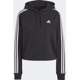 adidas - Essentials 3-Stripes - Hoodie - Zwart - Katoen