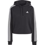 adidas - Essentials 3-Stripes - Hoodie - Zwart - Katoen