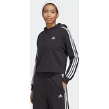 adidas - Essentials 3-Stripes - Hoodie - Zwart - Katoen