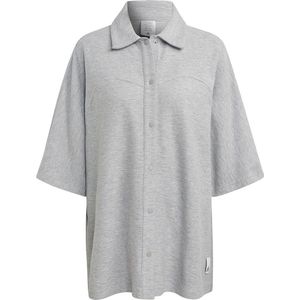 adidas - Lng Lw T-shirt - Grijs - Korte Mouwen - V-hals