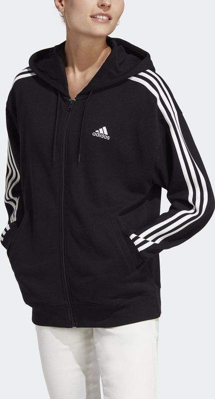 adidas - Sweat Hoodie - Grijs - Katoen - Losse Pasvorm