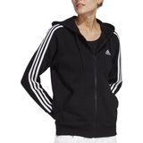 Adidas - Zip-Through Sweatshirt - Dames - Grijs - Katoen