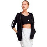 Adidas - Zip-Through Sweatshirt - Dames - Grijs - Katoen