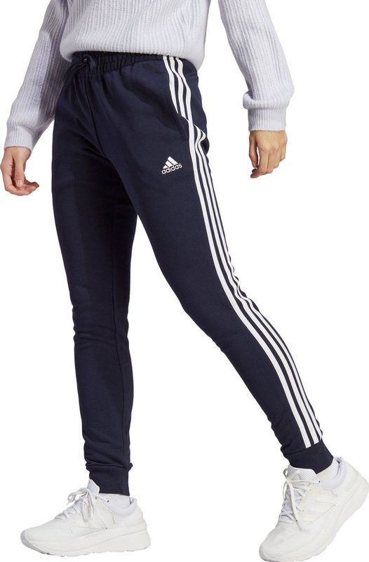 adidas Sportswear Essentials 3-Stripes French Terry Cuffed Broek - Dames - Blauw