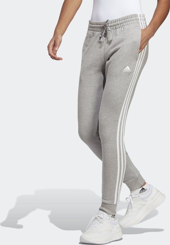 adidas - Sportswear Essentials 3-Stripes French Terry Broek - Dames - Grijs