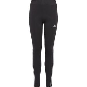 adidas - Essentials 3-Stripes - Katoenen Legging - Zwart - 93% Katoen