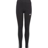 adidas Sportswear Essentials 3-Stripes Katoenen Legging - Kinderen - Zwart