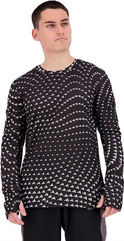 Adidas Brand Love T-shirt Met Lange Mouwen Zwart L Man