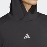 adidas - Hardloophoodie - Zwart - 100% Gerecycled Polyester - AEROREADY
