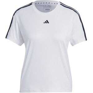 adidas - AEROREADY Train Essentials 3-Stripes T-shirt - Dames - Wit - Gerecycled Polyester