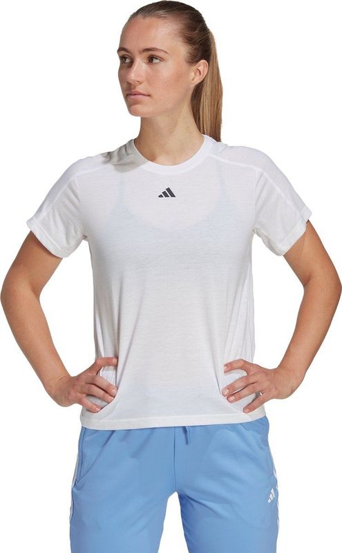 adidas - Trainings-T-shirt - Zwart - 70% Gerecycled Polyester, 30% Viscose
