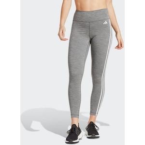 adidas Dames Train Essentials 3-Stripes High-Waisted 7/8 Leggings, dark grey heather, L