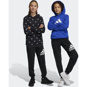 adidas Sportswear Essentials Regular Fit Big Logo Katoenen Broek - Kinderen - Zwart