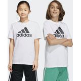 adidas Sportswear Essentials Big Logo Katoenen T-shirt - Kinderen - Wit- 176