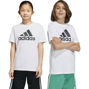 adidas Sportswear Essentials Big Logo Katoenen T-shirt - Kinderen - Wit- 152