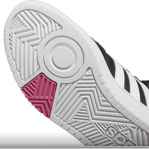 adidas Hoops 3.0 Mid Sneaker voor dames core Zwart/Ftw Wit/Roze fusion 39 1/3 EU