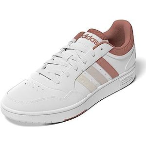 adidas Hoops 3.0 Sneakers dames, Ftwr White/Wonder Clay/Wonder Quartz, 36 2/3 EU