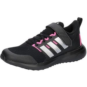 adidas FortaRun 2.0 Sneakers uniseks-kind, Core Black/Silver Met./Lucid Pink Strap, 32 EU