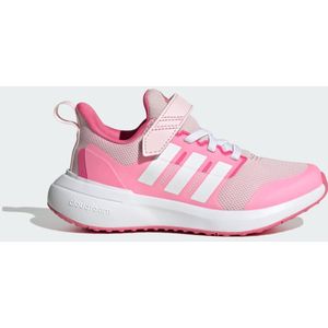adidas Uniseks-Kind FortaRun 2.0 Cloudfoam Elastic Lace Top Strap Shoes, Clear Pink/Cloud White/Bliss Pink, 38 2/3 EU