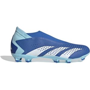 adidas Predator Accuracy.3 Veterloze Gras Voetbalschoenen (FG) Blauw Lichtblauw Wit