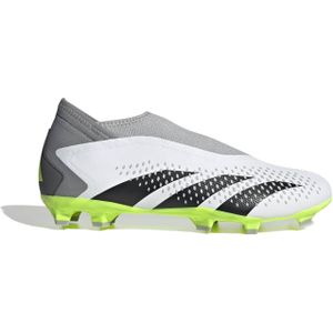 adidas Predator Accuracy.3 Laceless Firm Ground Sneakers uniseks-volwassene, ftwr white/core black/lucid lemon, 46 EU