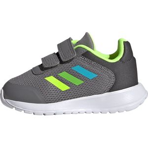 adidas Tensaur Run Sneakers uniseks-baby, grey three/lucid lime/lucid lemon, 22 EU