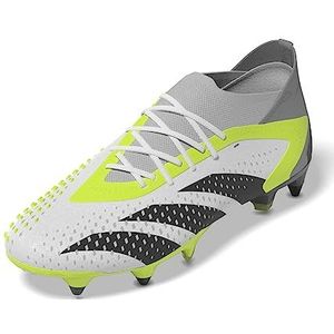 adidas Predator Accuracy.1 SG Voetbalschoenen (Soft Ground), uniseks, volwassenen, FTWR White Core Black Lucid Lemon, 38 2/3 EU